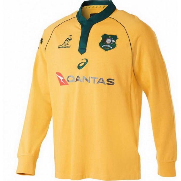 Camiseta Australia Ml 1ª 2018 Amarillo